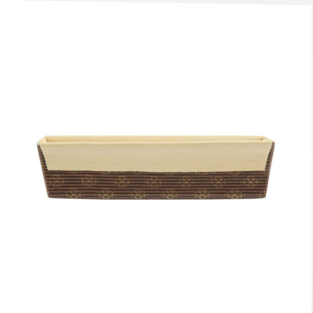 Panificio 18 oz Kraft Paper Baking Loaf Pan - Greaseproof, Rippled - 7 3/4" x 3 1/4" x 2" - 10 count box