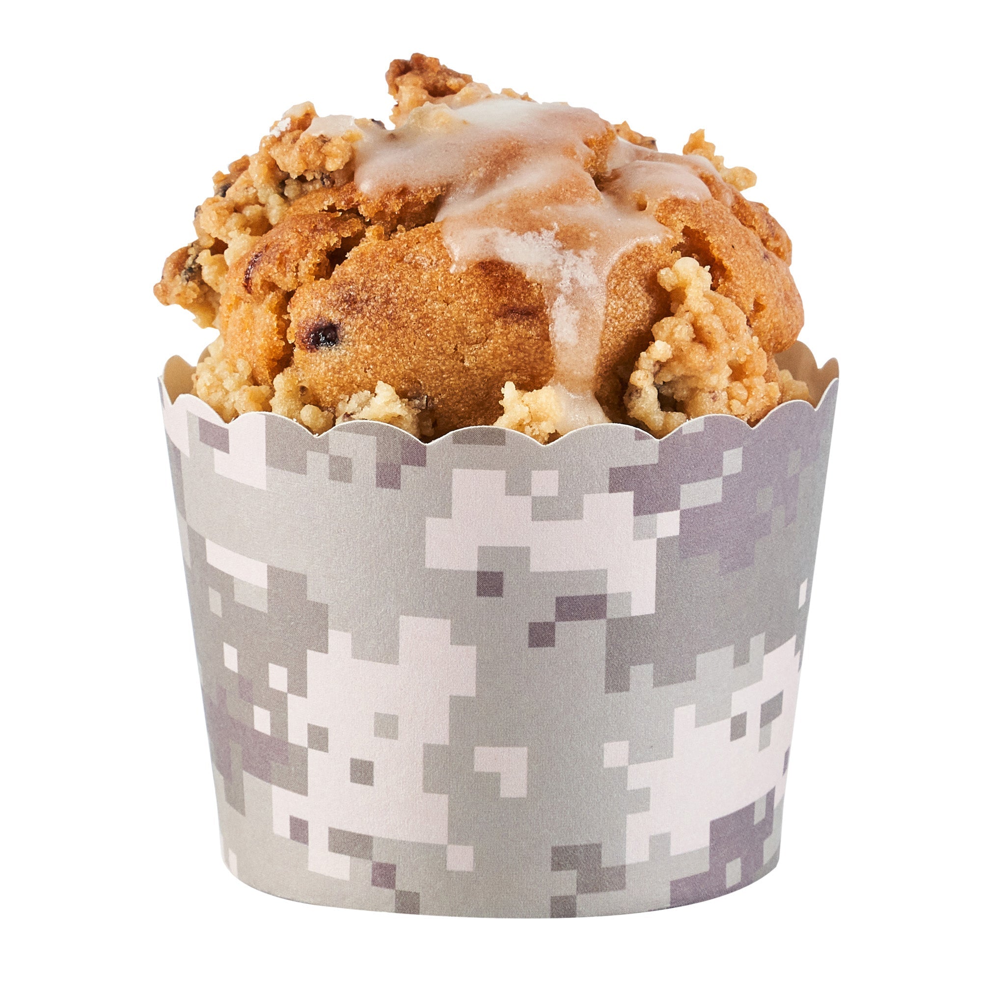 Panificio 3 oz Round Assorted Paper Mini Baking Cup - Scalloped - 2 1/2" x 2 1/2" x 1 3/4" - 200 count box