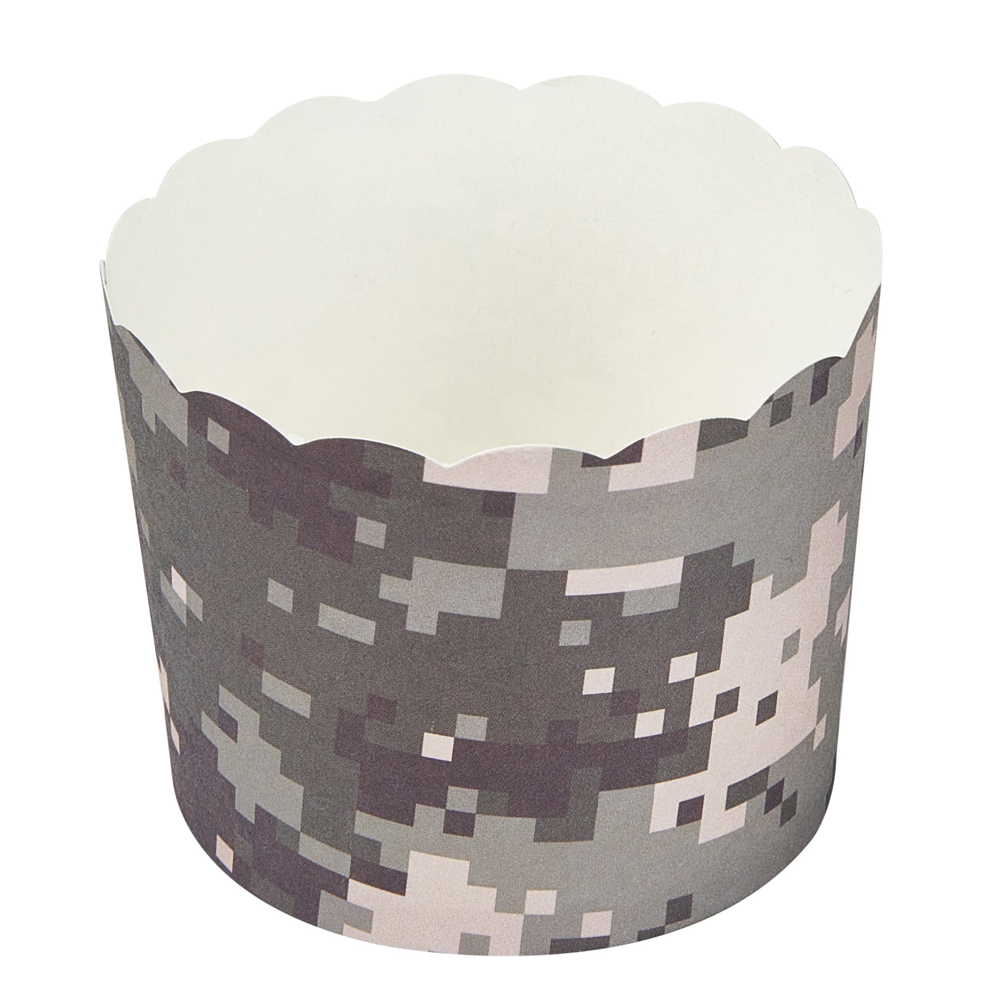 Panificio 6 oz Round Assorted Paper Classic Baking Cup - Scalloped - 2 3/4" x 2 3/4" x 2 1/4" - 200 count box