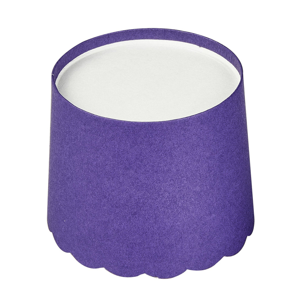 Panificio 6 oz Round Purple Paper Classic Baking Cup - Scalloped - 2 3/4" x 2 3/4" x 2 1/4" - 200 count box