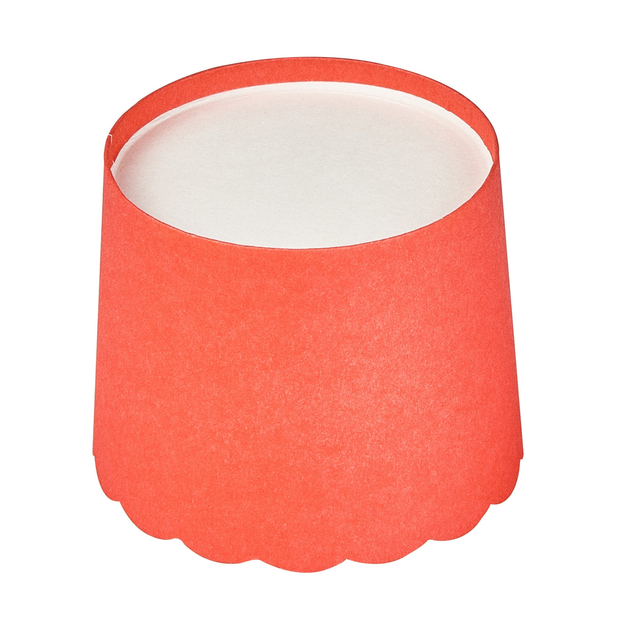 Panificio 6 oz Round Red Paper Classic Baking Cup - Scalloped - 2 3/4" x 2 3/4" x 2 1/4" - 200 count box