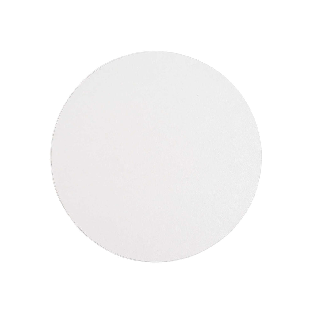 Pastry Tek Round White Cardboard Cake Drum Board - Covered Edge - 8" x 8" x 1/2" - 1 count box