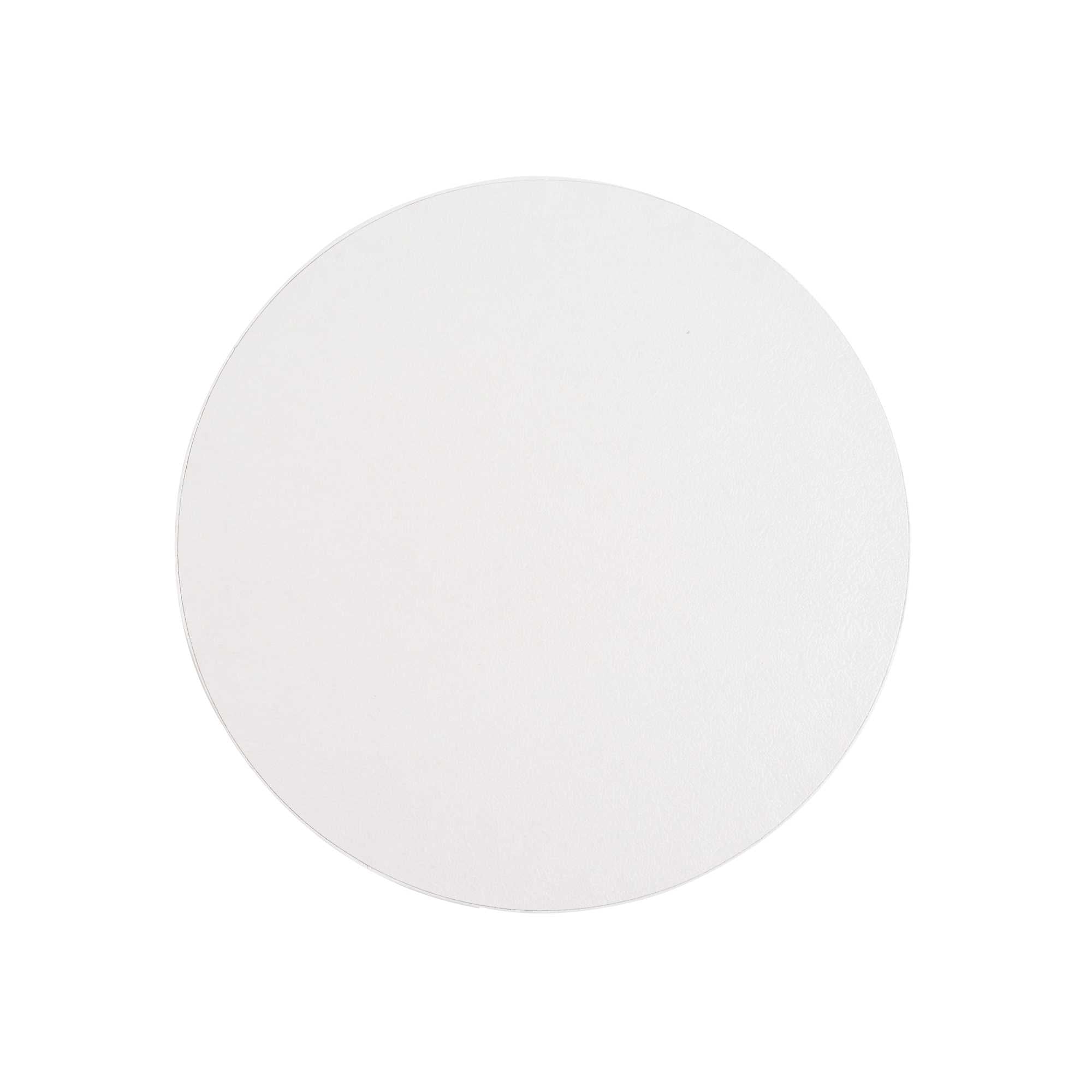 Pastry Tek Round White Cardboard Cake Drum Board - Covered Edge - 8" x 8" x 1/2" - 1 count box