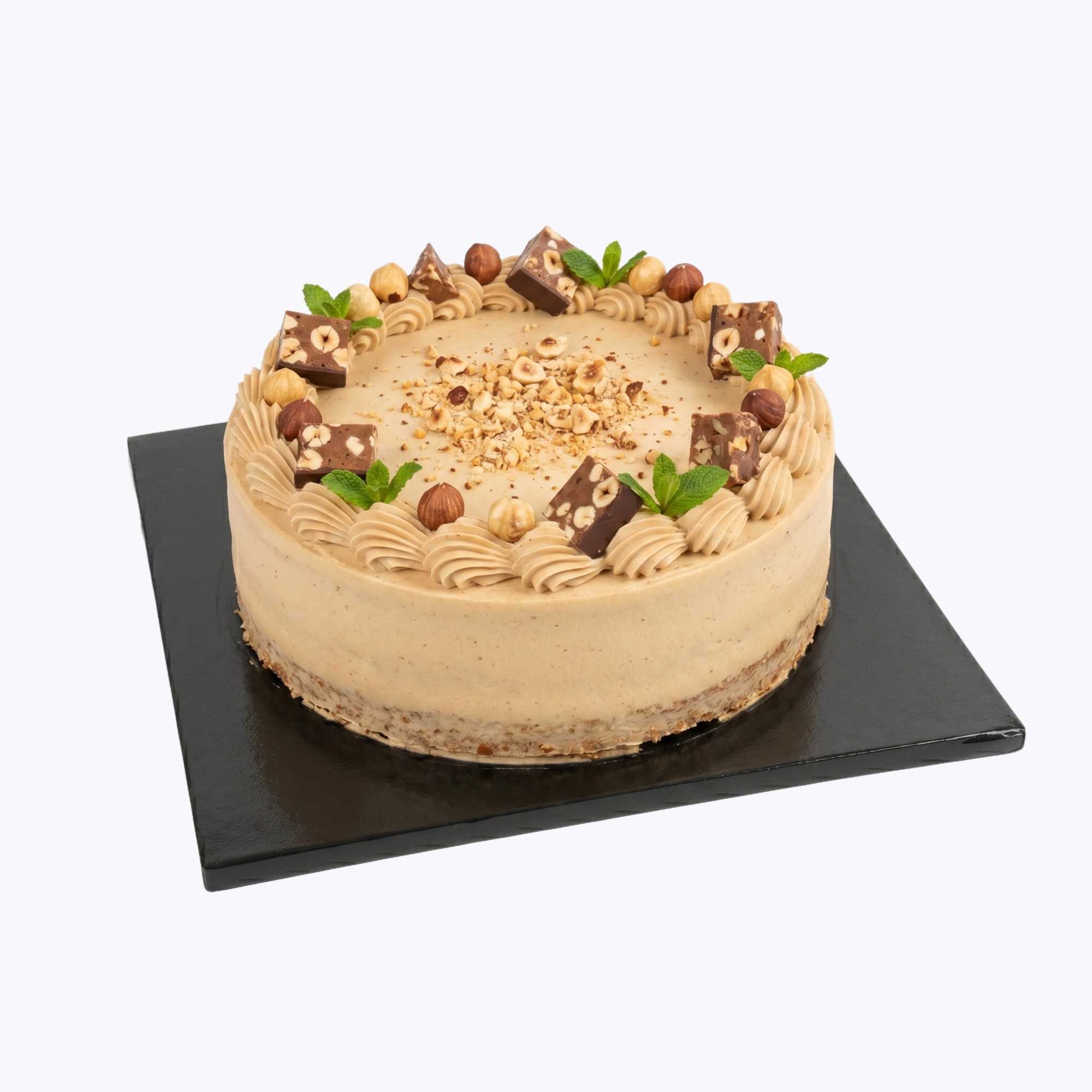 Pastry Tek Square Black Cardboard Cake Drum Board - Covered Edge - 12" x 12" x 1/2" - 1 count box