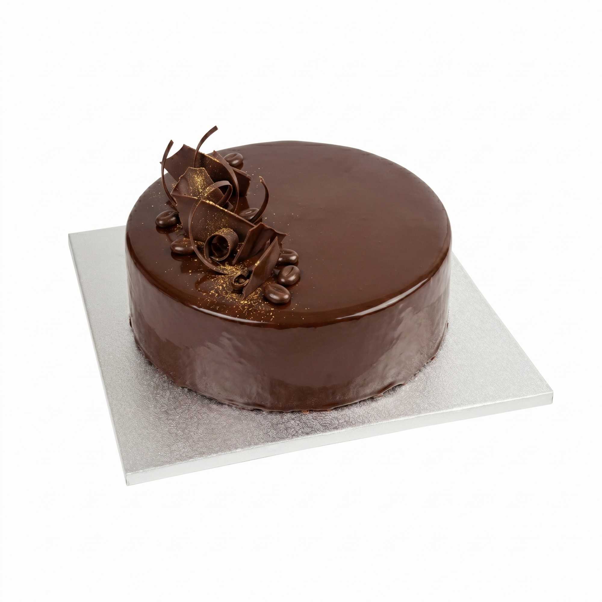 Pastry Tek Square Metallic Silver Cardboard Cake Drum Board - Covered Edge - 12" x 12" x 1/2" - 1 count box