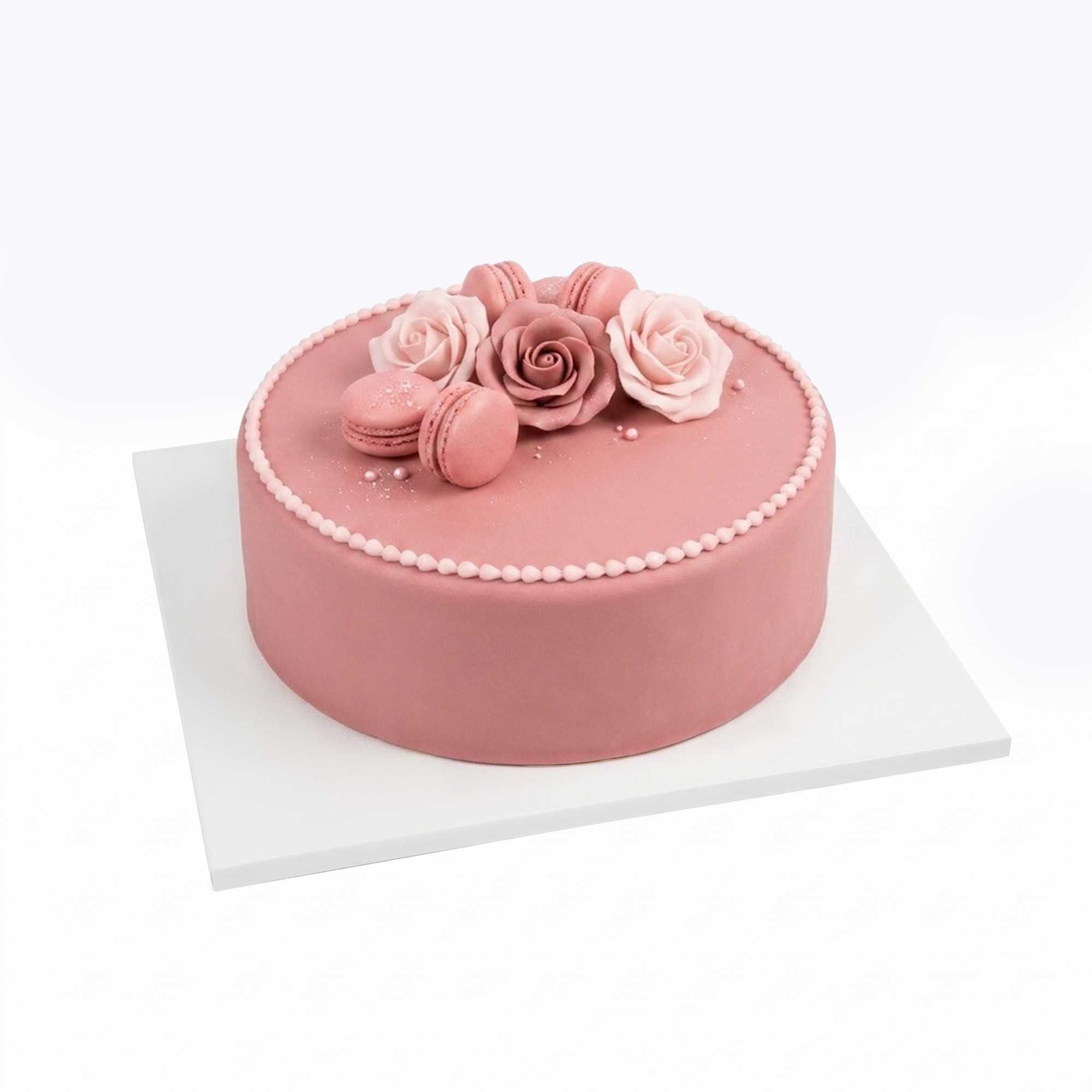 Pastry Tek Square White Cardboard Cake Drum Board - Covered Edge - 12" x 12" x 1/2" - 1 count box