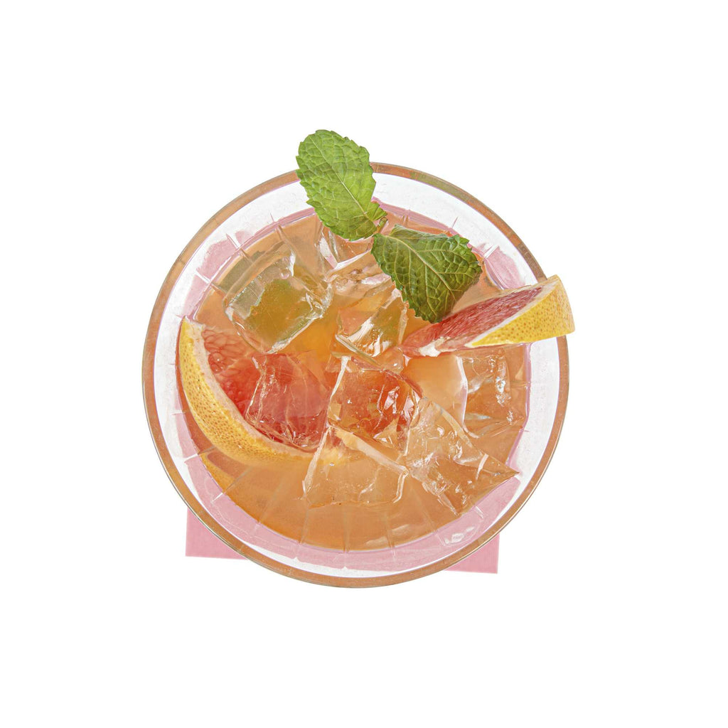 Luxenap Square Pink Cotton Cocktail Napkin - Organic, Disposable - 4 1/2" x 4 1/2" - 50 count box