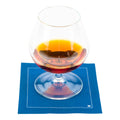 Luxenap Square Midnight Blue Cotton Cocktail Napkin - Organic, Disposable - 4 1/2" x 4 1/2" - 50 count box