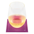 Luxenap Square Purple Cotton Cocktail Napkin - Organic, Disposable - 4 1/2" x 4 1/2" - 500 count box