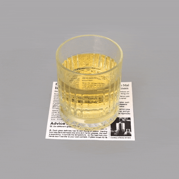 Luxenap Square Newsprint Cotton Cocktail Napkin - Organic, Disposable - 4 1/2" x 4 1/2" - 500 count box