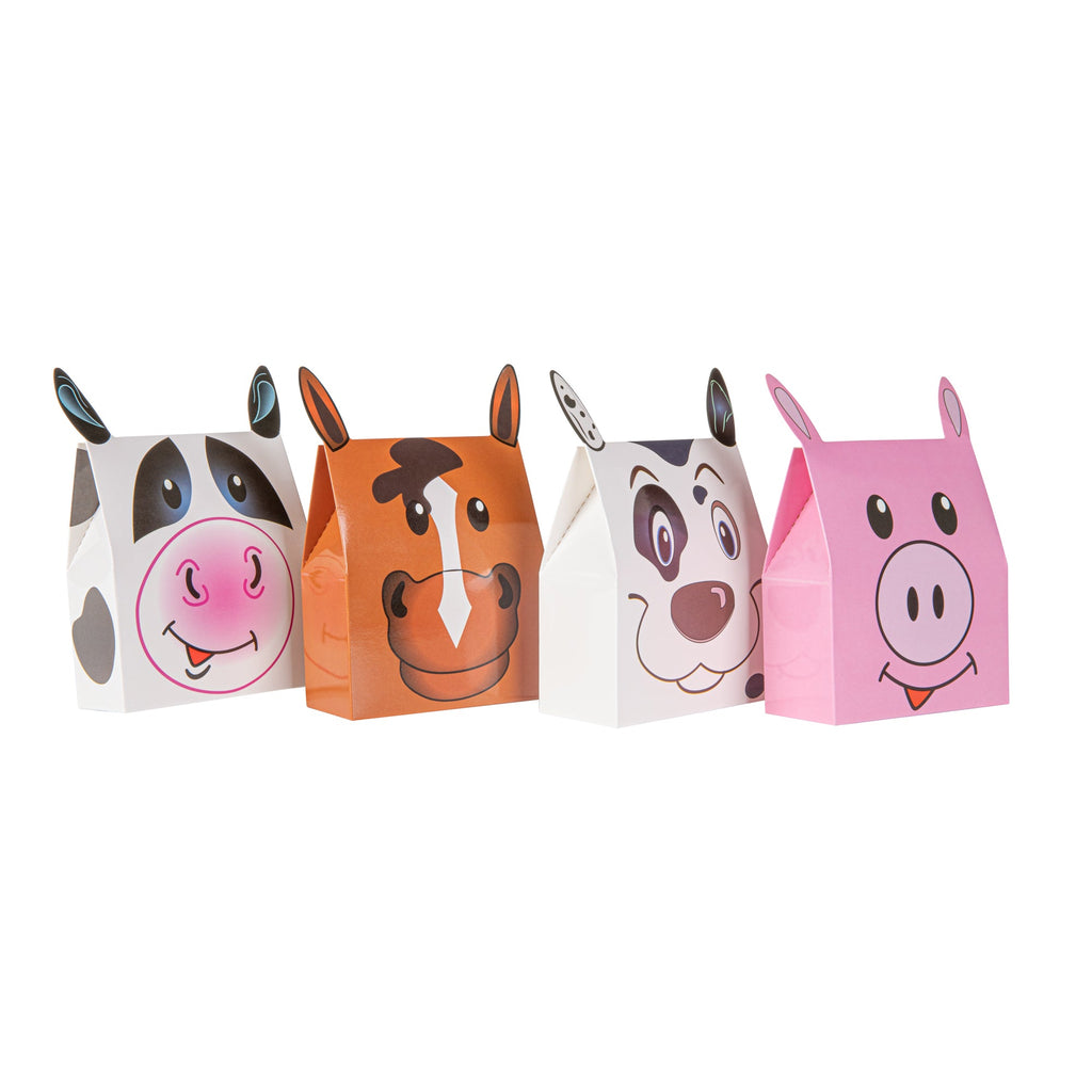 Pastry Tek Paper Happy Pig Candy and Gift Box - 4" x 2" x 5" - 100 count box