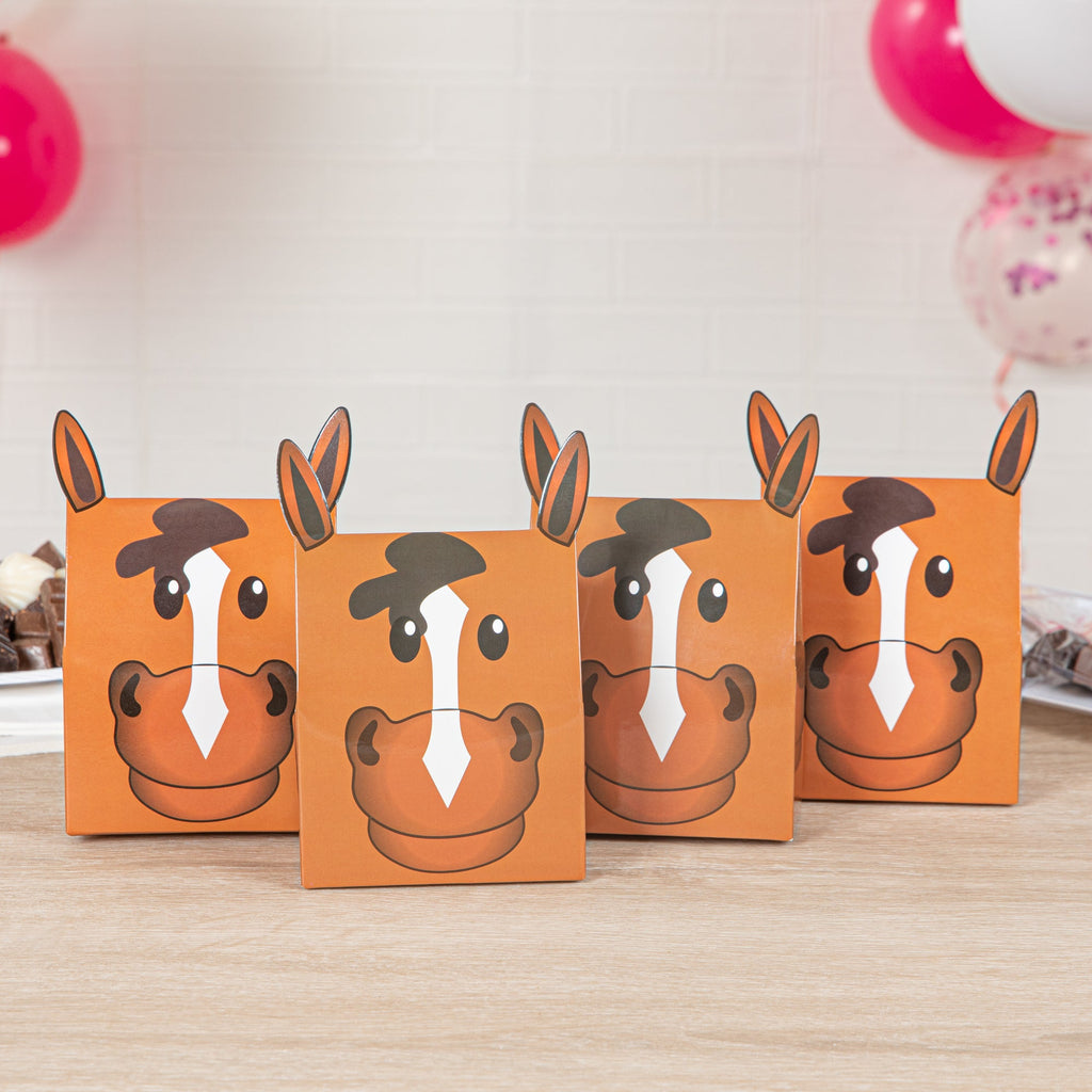 Pastry Tek Paper Happy Pony Candy and Gift Box - 4" x 2" x 5" - 100 count box