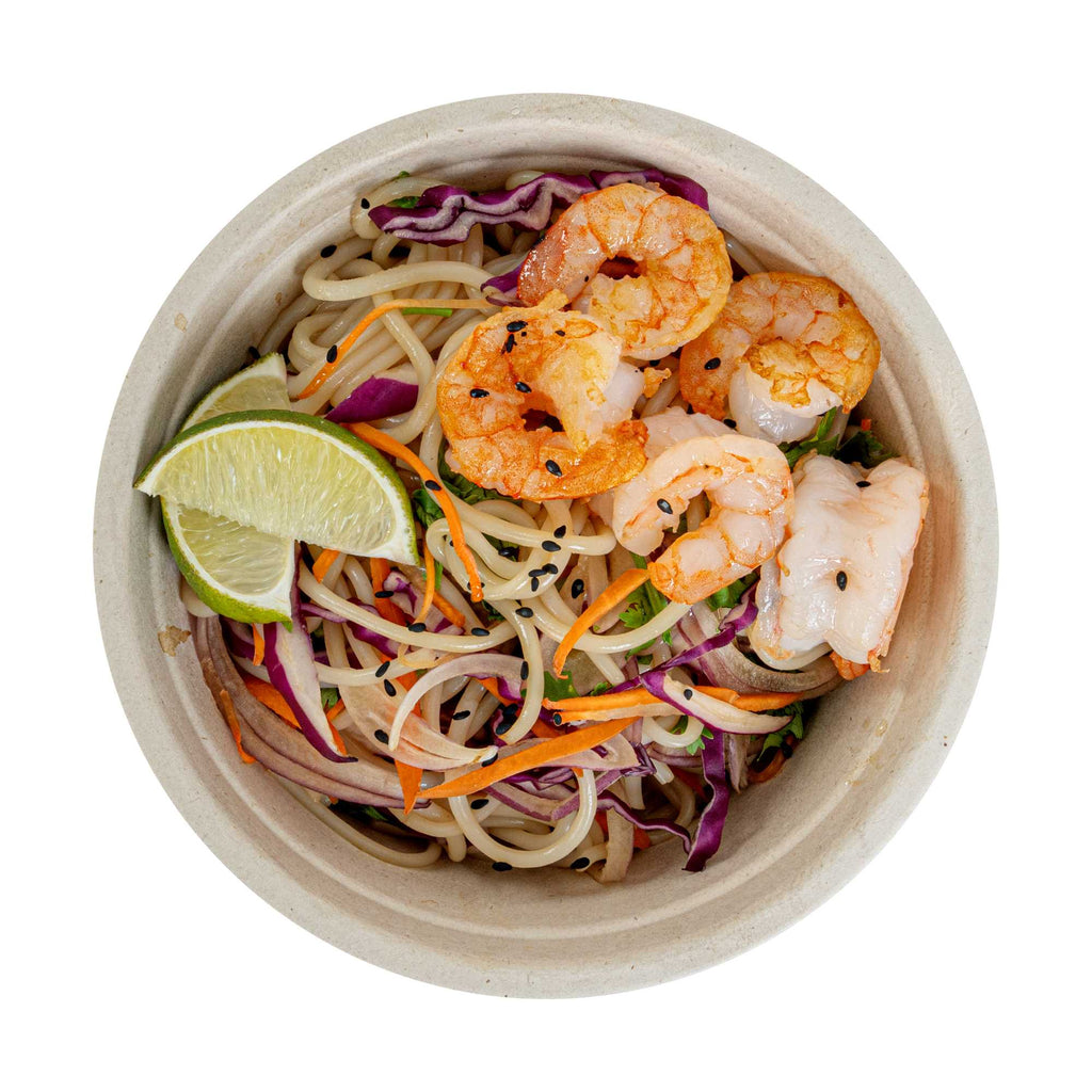 Pulp Tek 18 oz Round Natural Sugarcane / Bagasse Salad Bowl - 6 1/4" x 6 1/4" x 1 3/4" - 100 count box