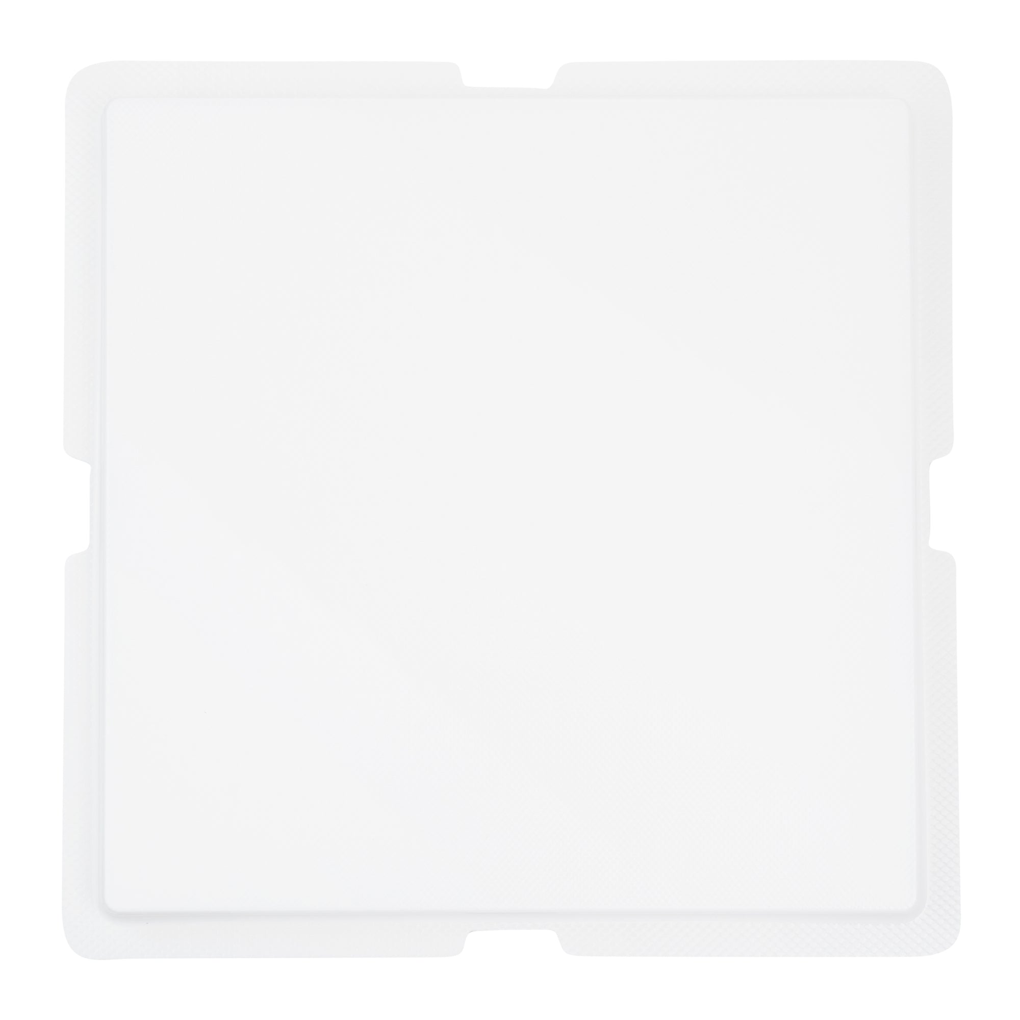 Sweet Vision Square Clear Plastic Cake Box - Blue Lid and White Base, Blue Ribbon, Flower Accent - 8 1/2" x 8 1/2" x 6 3/4" - 10 count box