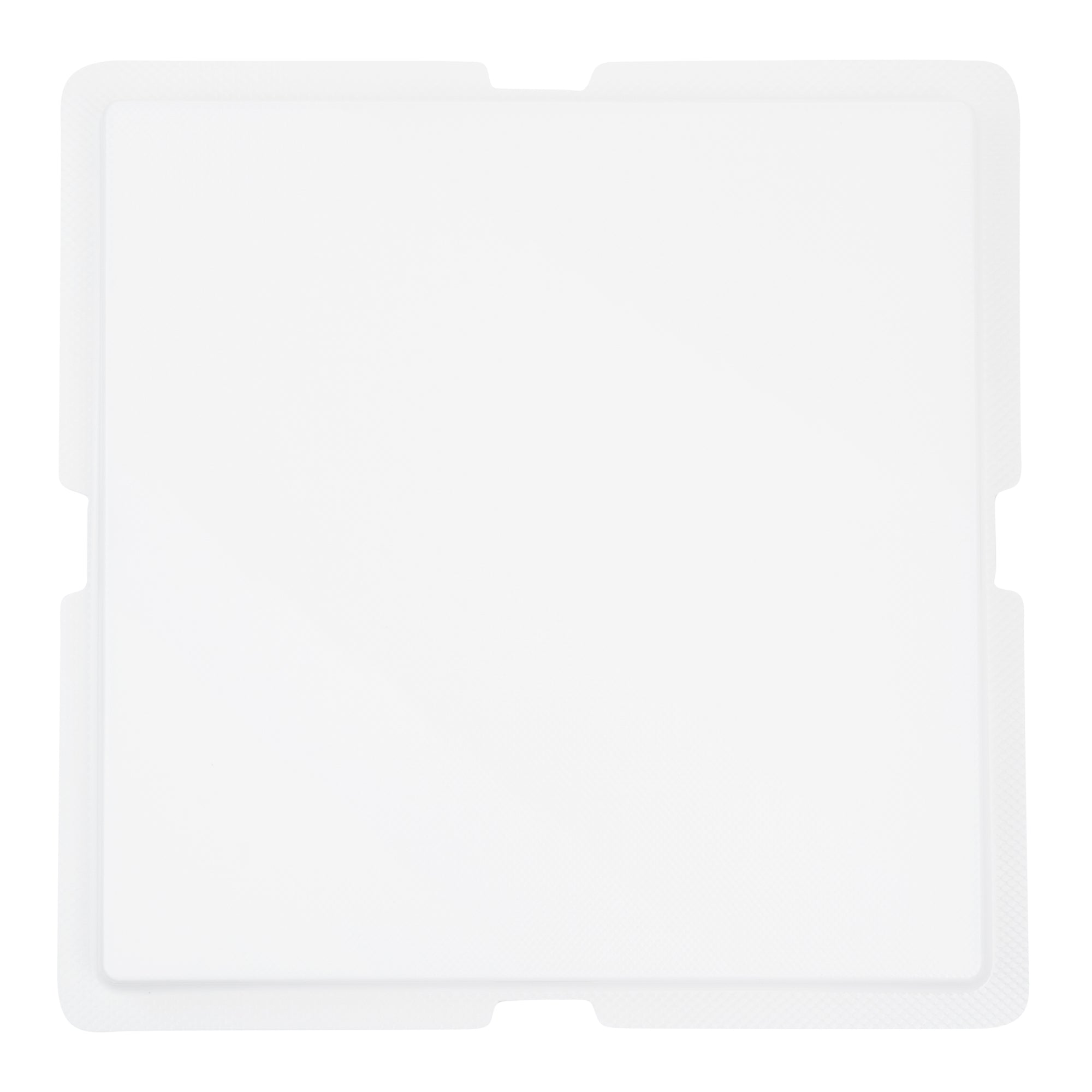 Sweet Vision Square Clear Plastic Cake Box - Red Lid / Ribbon, White Base, Flower / Bird Accent - 8 1/2" x 8 1/2" x 6 3/4" - 10 count box