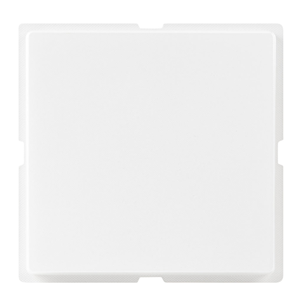 Sweet Vision Square Clear Plastic Cake Box - Red Lid and White Base, Red Ribbon, Flower / Bird Accent - 10" x 10" x 8 1/4" - 10 count box