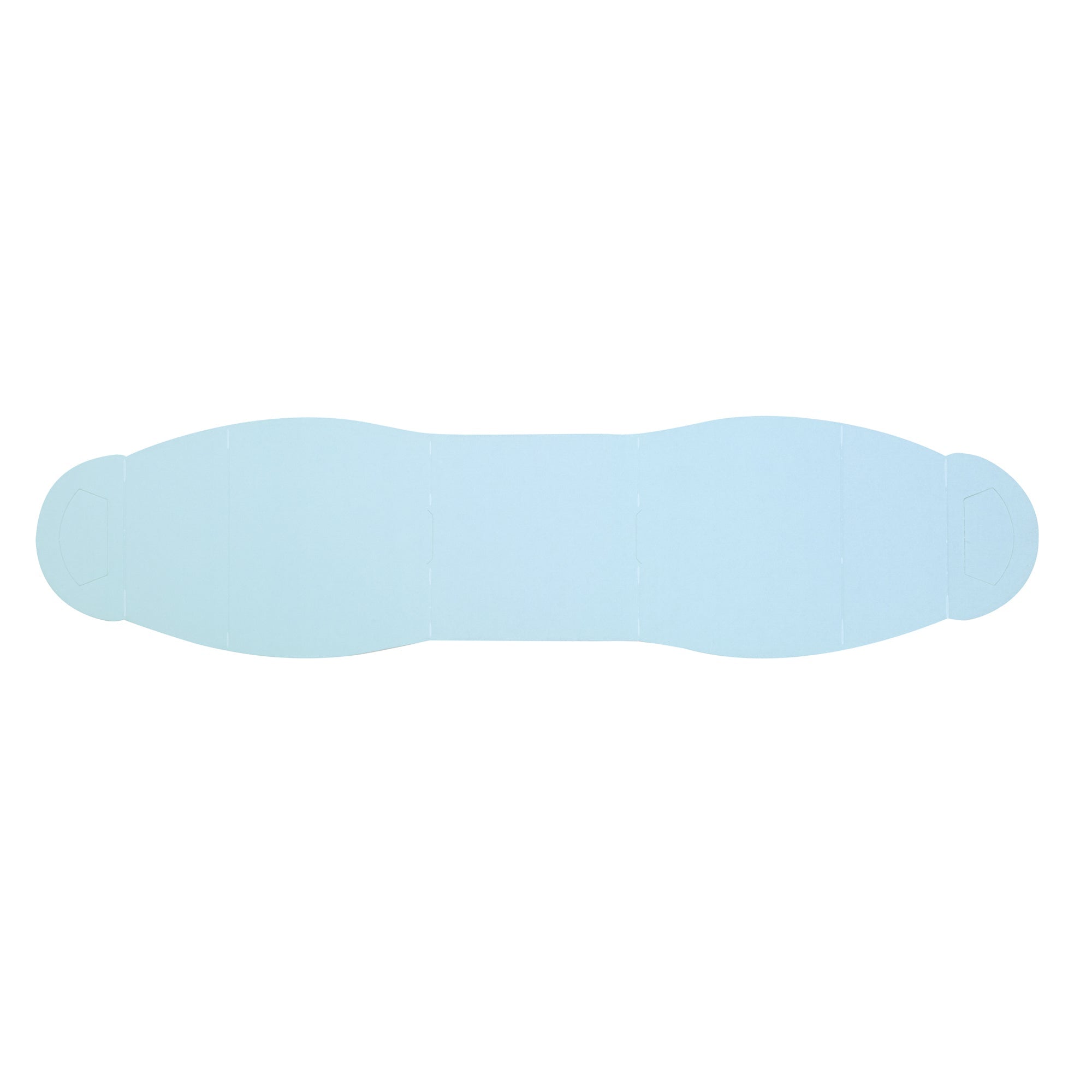 Sweet Vision Square Clear Plastic Cupcake Box - with Handle, Blue Paper Wrap, Flower Accent - 4" x 4" x 4 1/4" - 100 count box