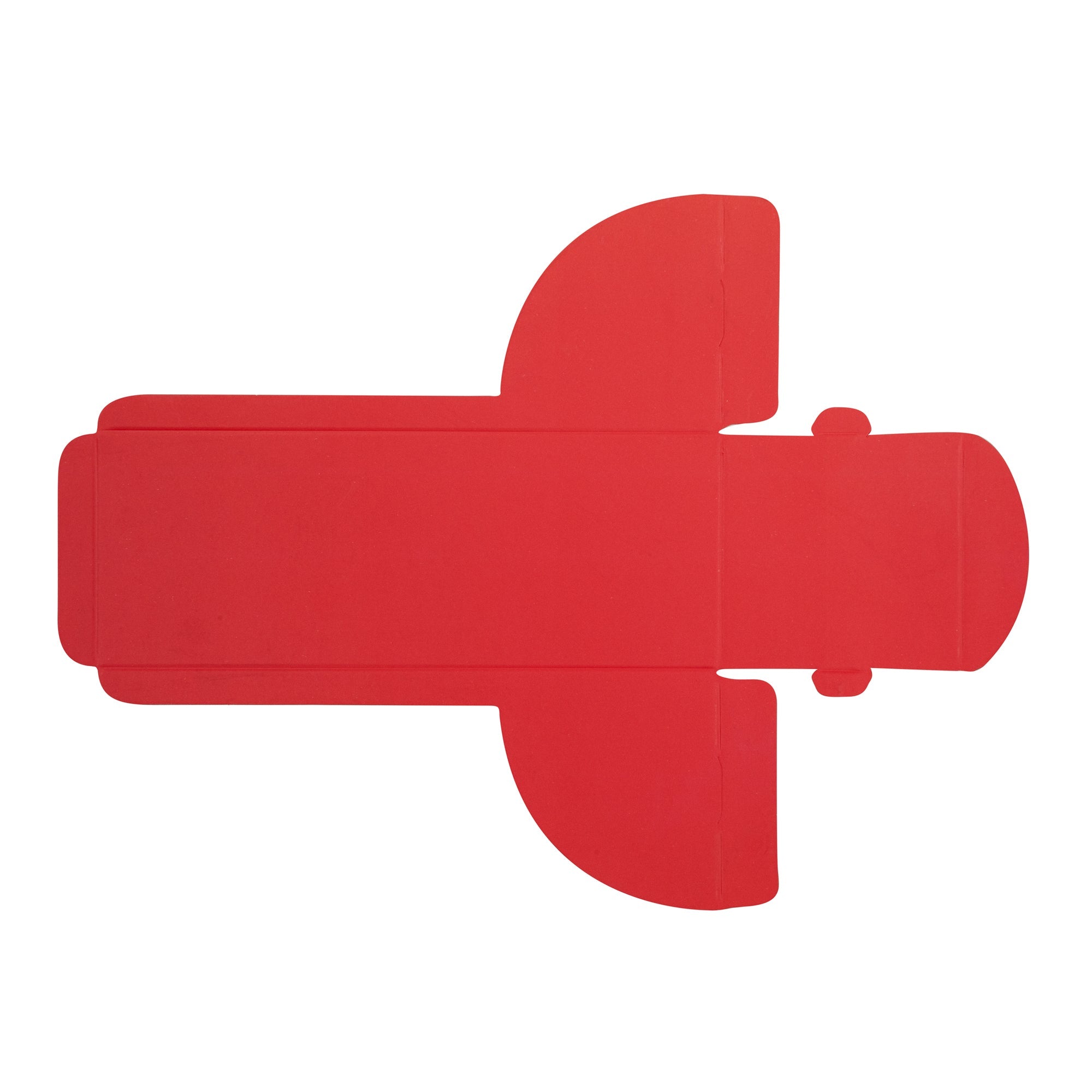 Sweet Vision Rectangle Clear Plastic Eclair Box - Red Paper Sleeve, Flower / Bird Accent - 7" x 2 1/2" x 2 1/2" - 100 count box