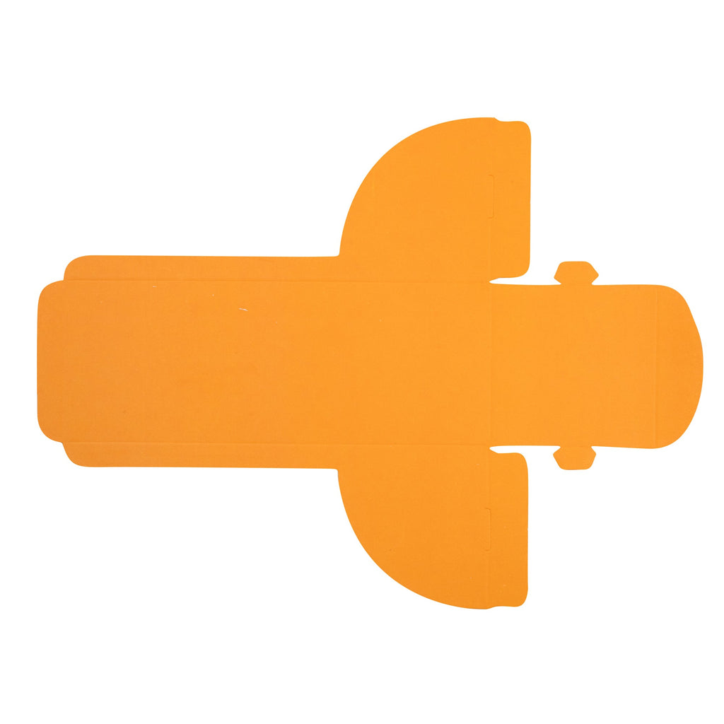 Sweet Vision Rectangle Clear Plastic Eclair Box - Orange Paper Sleeve, Leaf Accent - 7" x 2 1/2" x 2 1/2" - 100 count box