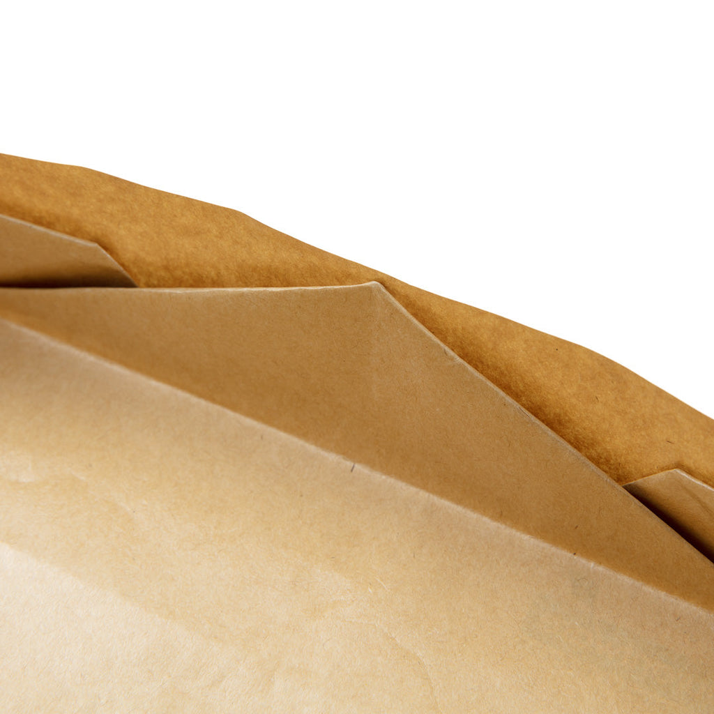 Bio Tek 12 oz Kraft Paper Handmade Origami Boat - Greaseproof - 13 1/2" x 4" x 1 1/2" - 100 count box