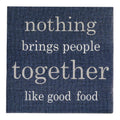 Luxenap Navy Paper Luncheon Napkin - Good Food - 13" x 13" - 20 count box