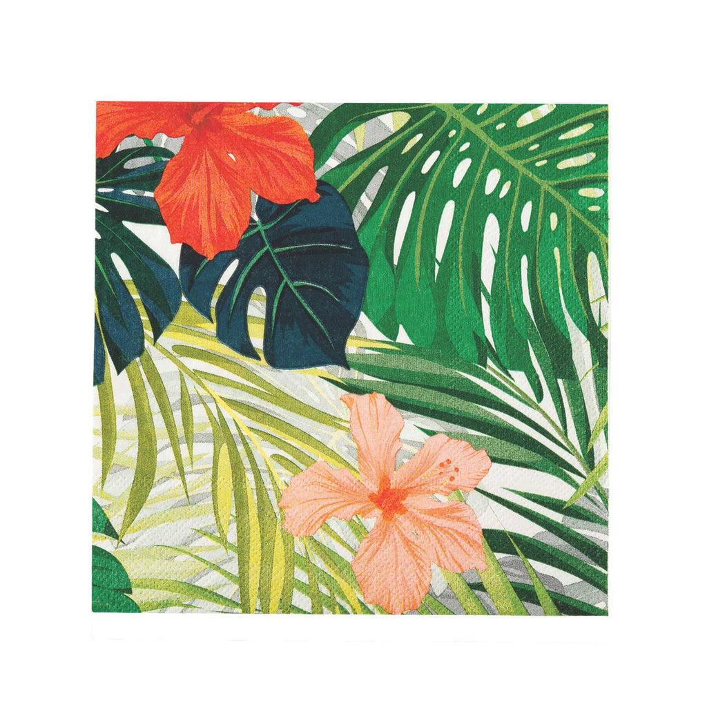 Luxenap Assorted Paper Luncheon Napkin - Hibiscus Flowers - 13" x 13" - 20 count box