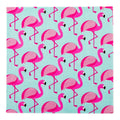 Luxenap Sky Blue Paper Luncheon Napkin - Florida Flamingo - 13" x 13" - 500 count box