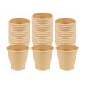 Restpresso 8 oz Natural Paper Unbleached Coffee Cup - Single Wall - 3 1/2" x 3 1/2" x 3 1/4" - 1000 count box