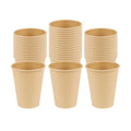 Restpresso 12 oz Natural Paper Unbleached Coffee Cup - Single Wall - 3 1/2" x 3 1/2" x 4 1/4" - 1000 count box