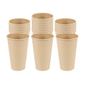Restpresso 16 oz Natural Paper Unbleached Coffee Cup - Single Wall - 3 1/2" x 3 1/2" x 5 1/2" - 50 count box
