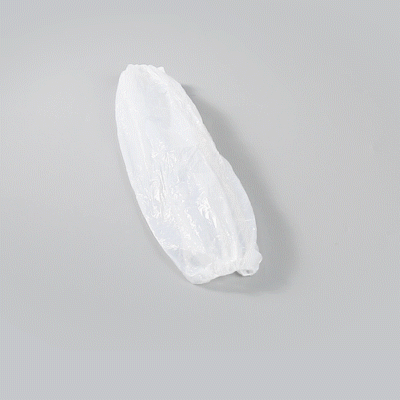Clean Tek Professional White Plastic Disposable Arm Sleeve Cover - 16" - 1000 count box