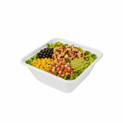 Pulp Safe No PFAS Added 80 oz Square White Sugarcane / Bagasse Serving Bowl - Home Compostable - 8 1/2" x 8 1/2" x 3 1/2" - 100 count box
