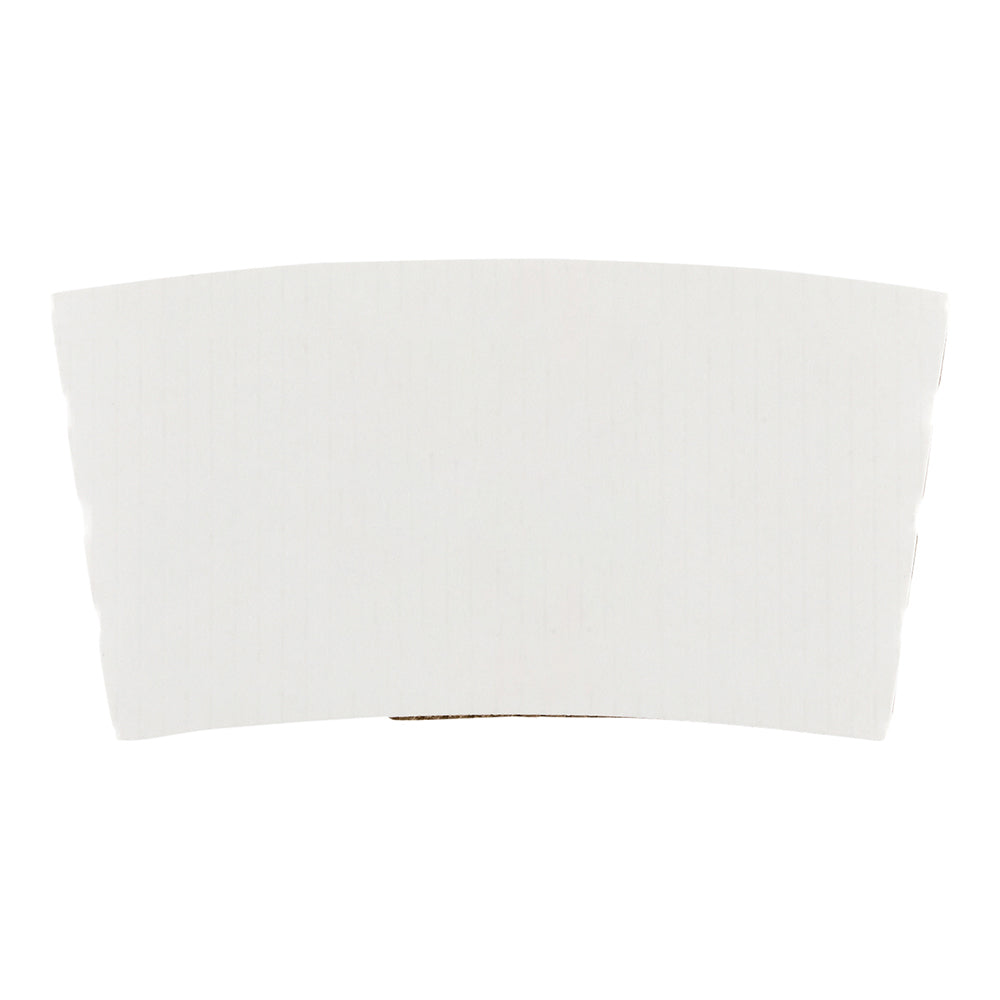 Restpresso White Paper Coffee Cup Sleeve - Fits 12 / 16 / 20 oz Cups - 50 count box