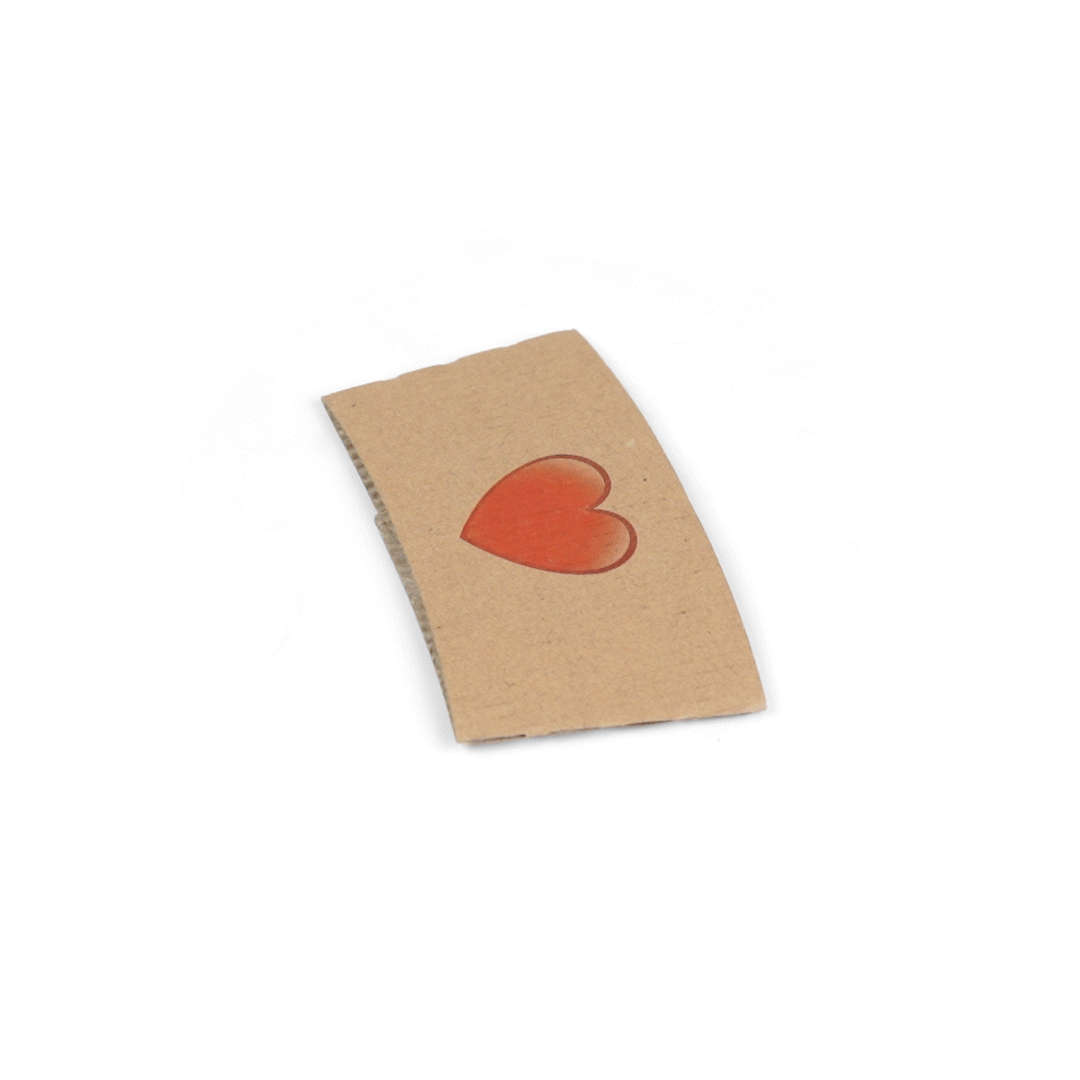 Restpresso Kraft Paper Heart Emoji Coffee Cup Sleeve - Fits 12 / 16 / 20 oz Cups - 1000 count box
