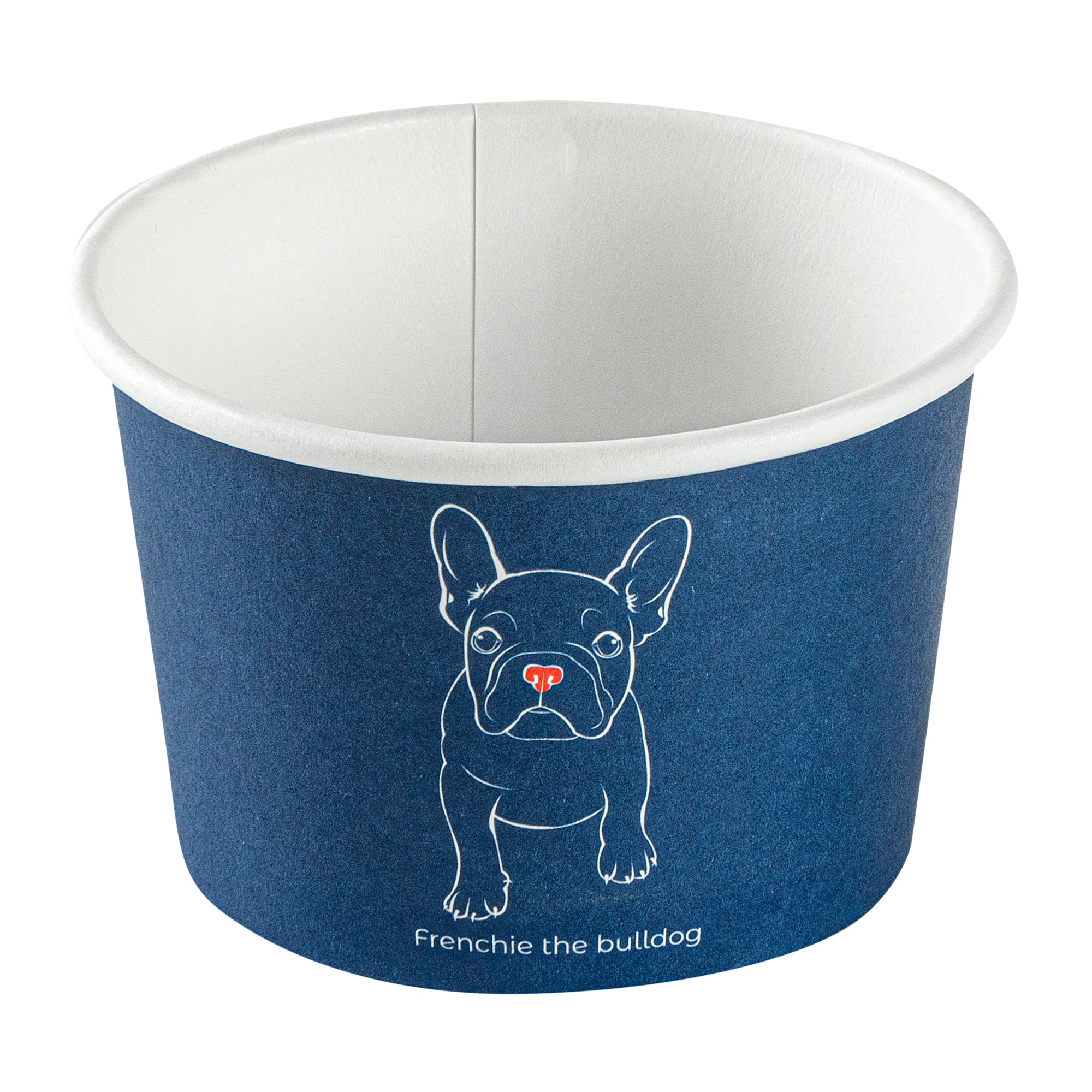 Coppetta 4 oz Round Frenchie Paper To Go Cup - 3" x 3" x 2 1/2" - 50 count box