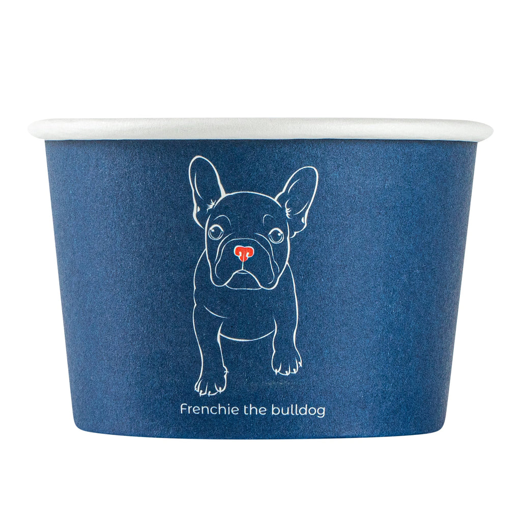 Coppetta 4 oz Round Frenchie Paper To Go Cup - 3" x 3" x 2 1/2" - 50 count box