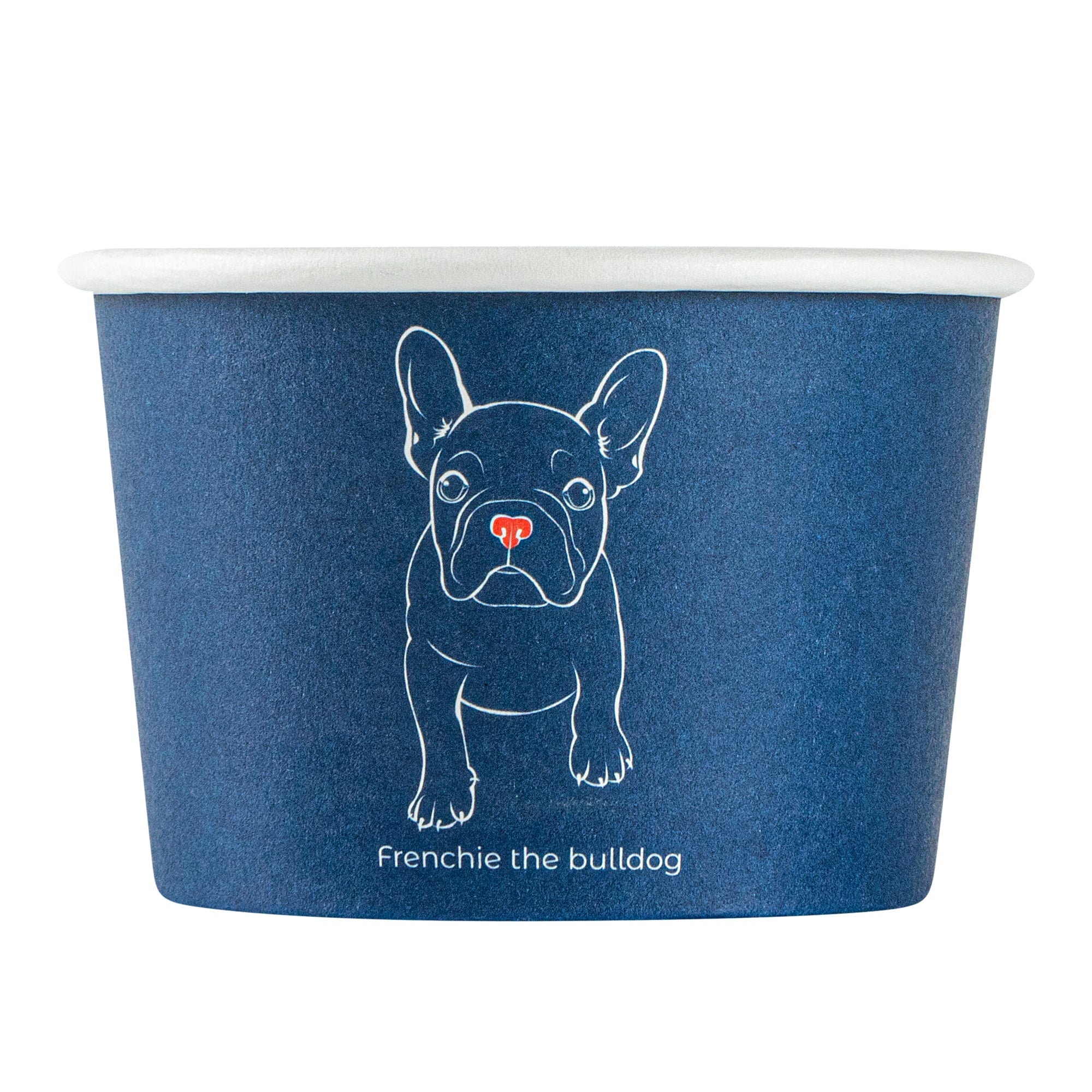 Coppetta 4 oz Round Frenchie Paper To Go Cup - 3" x 3" x 2 1/2" - 50 count box