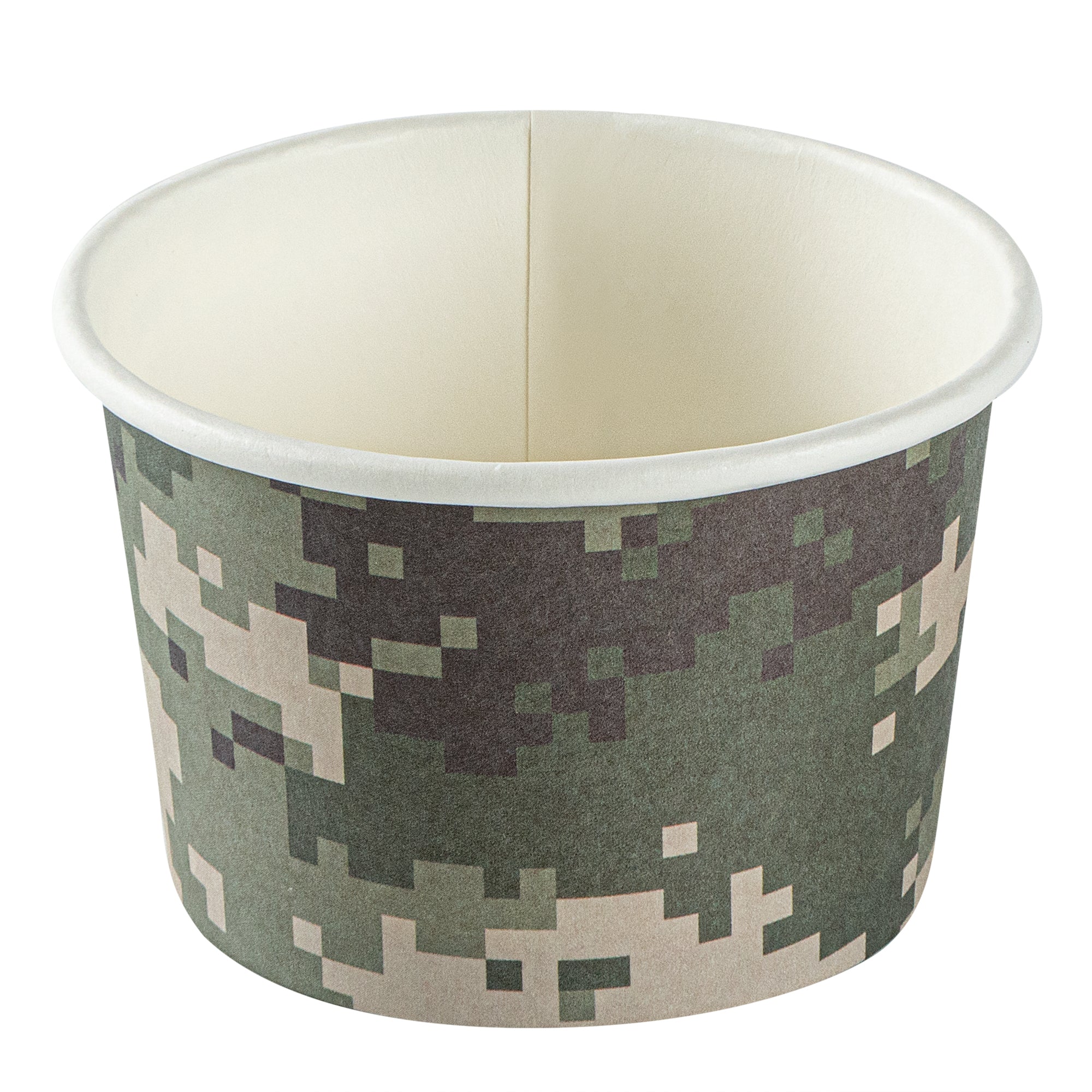 Coppetta 4 oz Round Camouflage Paper To Go Cup - 3" x 3" x 2 1/2" - 50 count box