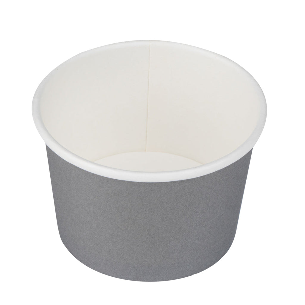 Coppetta 4 oz Round Gray Paper To Go Cup - 3" x 3" x 2 1/2" - 200 count box