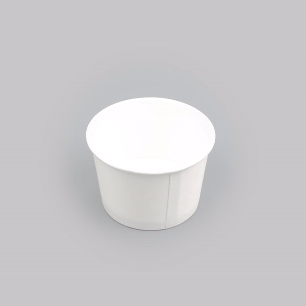 Coppetta 4 oz Round White Paper To Go Cup - 3" x 3" x 2 1/2" - 200 count box