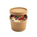 Coppetta Round Kraft Paper To Go Cup Lid - Fits 4 oz - 50 count box