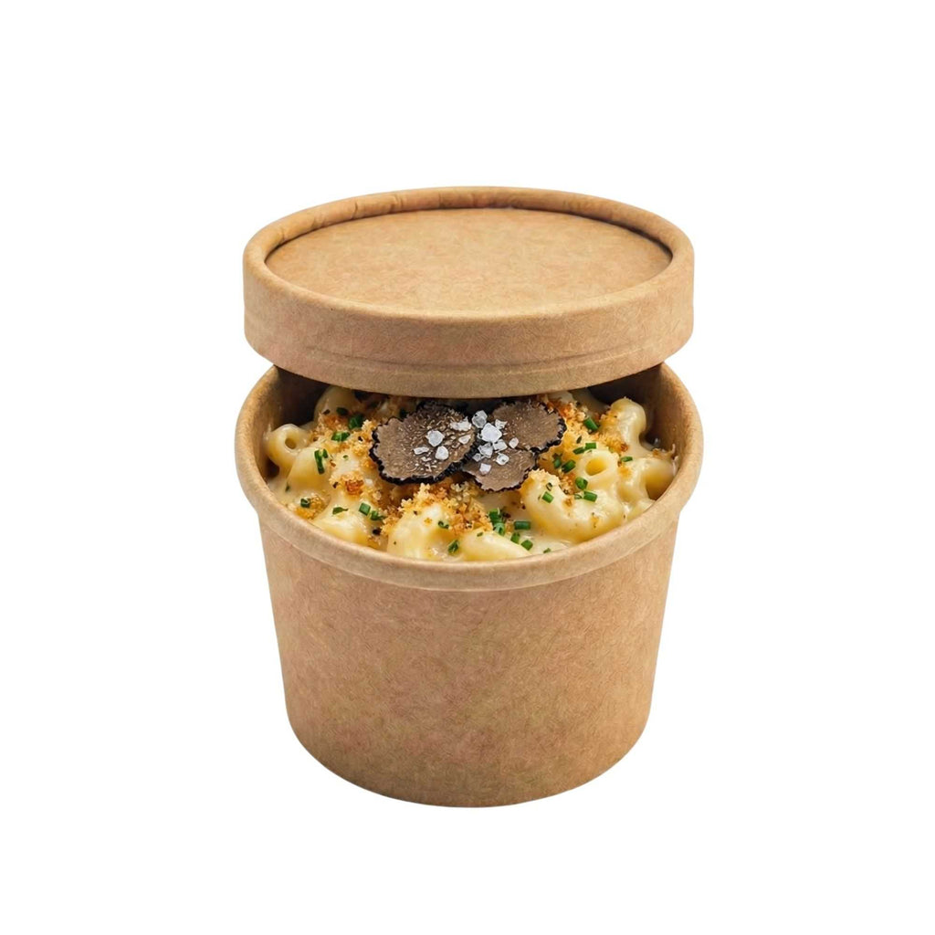 Coppetta Round Kraft Paper To Go Cup Lid - Fits 4 oz - 200 count box