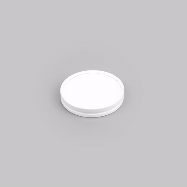 Coppetta Round White Paper To Go Cup Lid - Fits 4 oz - 50 count box