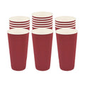 Restpresso 20 oz Crimson Paper Coffee Cup - Ripple Wall - 3 1/2" x 3 1/2" x 6 1/4" - 10 count box