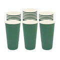 Restpresso 20 oz Forest Green Paper Coffee Cup - Ripple Wall - 3 1/2" x 3 1/2" x 6 1/4" - 250 count box