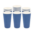 Restpresso 20 oz Midnight Blue Paper Coffee Cup - Ripple Wall - 3 1/2" x 3 1/2" x 6 1/4" - 10 count box
