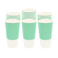 Restpresso 20 oz Light Green Paper Coffee Cup - Ripple Wall - 3 1/2" x 3 1/2" x 6 1/4" - 250 count box