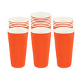 Restpresso 20 oz Tangerine Paper Coffee Cup - Ripple Wall - 3 1/2" x 3 1/2" x 6 1/4" - 250 count box