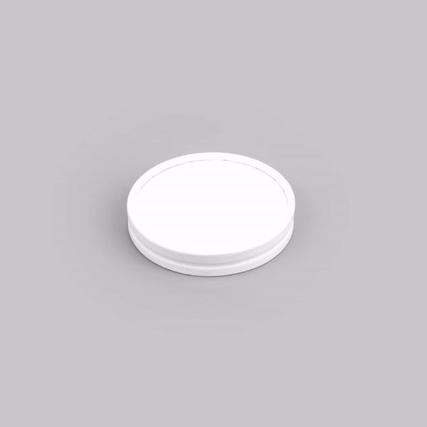 Coppetta Round White Paper To Go Cup Lid - Fits 8 oz - 50 count box