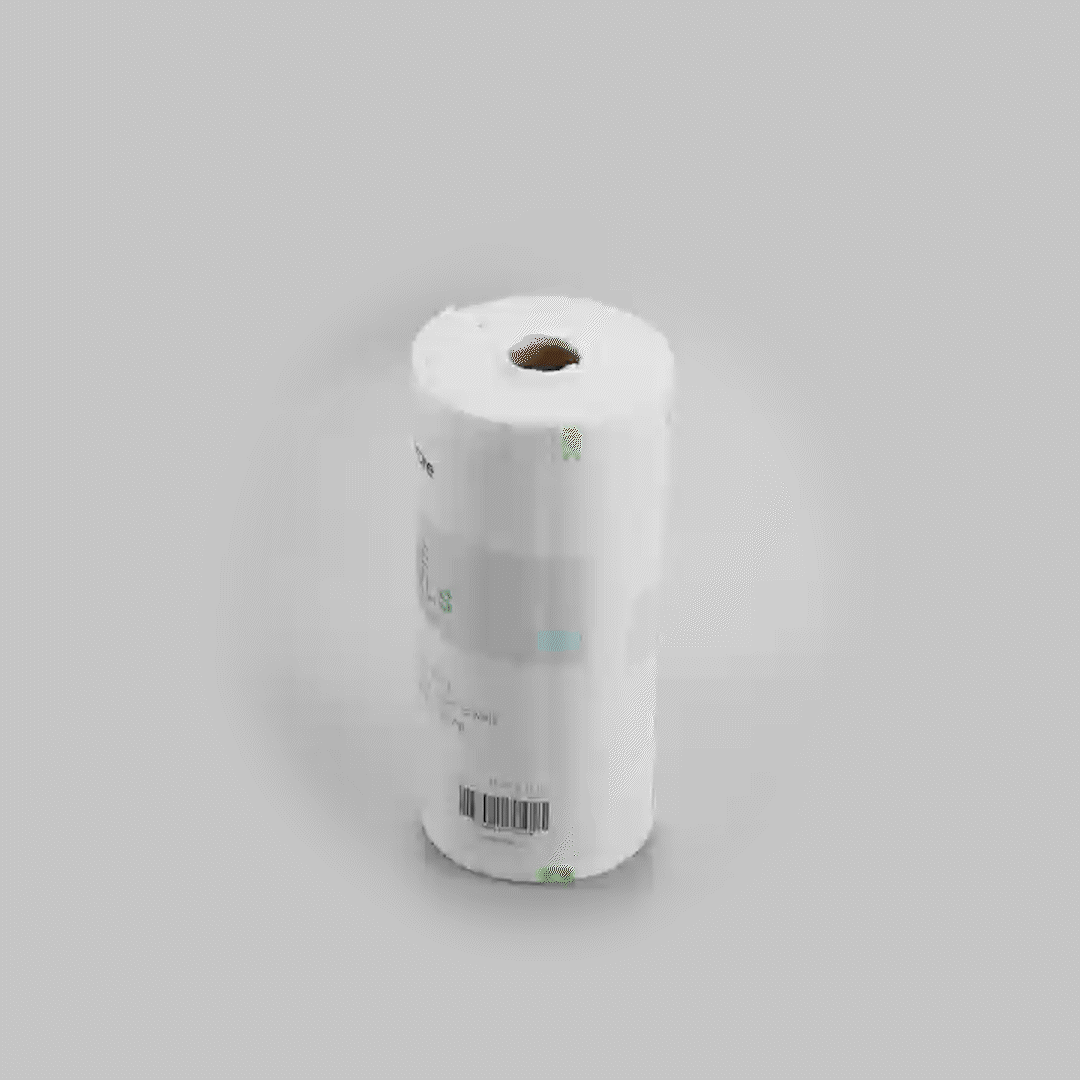 RW Clean White Bamboo Washable Paper Towel Roll - 11" x 11" - 50 Sheets x 10 Rolls
